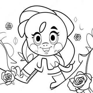 Page à colorier d'Amy Rose | Page de coloriage Amy Rose
