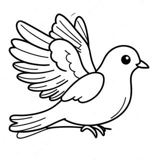 Page à colorier Colombe | Page de coloriage Colombe