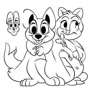 Page à colorier Personnages Classiques de Disney | Page de coloriage Disney 100