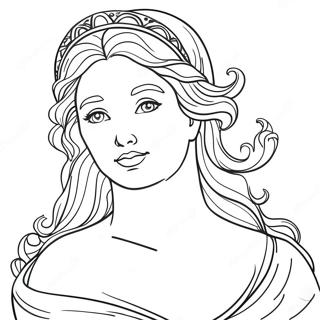 Page à colorier Aphrodite | Page de coloriage Aphrodite