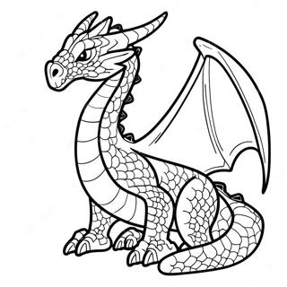 Page à colorier du Dragon de l'End | Page de coloriage Dragon de l'End