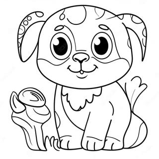 Page à colorier avec des mots de noms d'animaux amusants | Page de coloriage Avec des mots