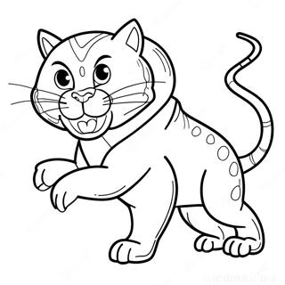 Page à colorier de rôdeur cool en action | Page de coloriage Rôdeur