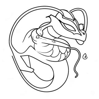 Page à colorier de Rayquaza | Page de coloriage Rayquaza