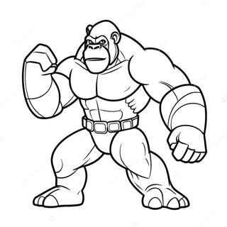 Page à colorier d'Optimus Primal en pose de bataille | Page de coloriage Optimus Primal