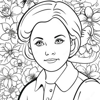 Page à colorier d'Emma | Page de coloriage Emma