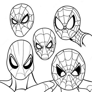 Page à colorier des méchants de Spiderman 3 | Page de coloriage Spiderman 3