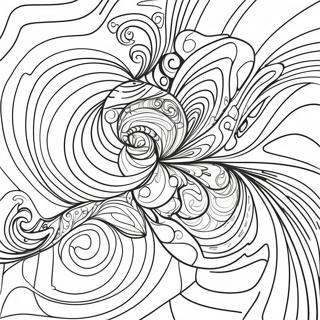 Marbre en tourbillon coloré à colorier | Page de coloriage Marbre
