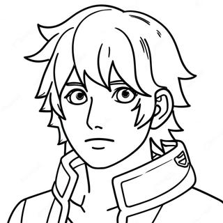 Minato à colorier | Page de coloriage Minato