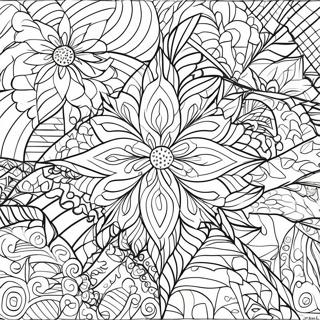 Page à colorier de motifs de quilt géométriques | Page de coloriage Modèles de quilts