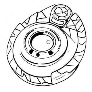 Page à colorier de Spryzen Beyblade | Page de coloriage Spryzen Beyblade