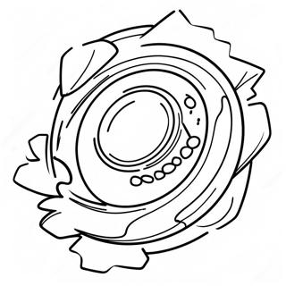Page à colorier de Spryzen Beyblade dynamique en bataille | Page de coloriage Spryzen Beyblade