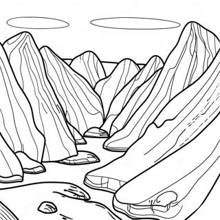 Page à colorier la géologie | Page de coloriage Géologie