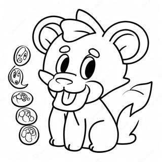 Page à colorier du personnage Mangle | Page de coloriage Mangle