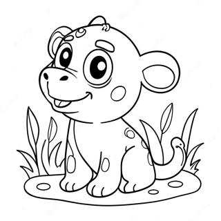 Page à colorier d'animaux drôles | Page de coloriage Animal Drôle