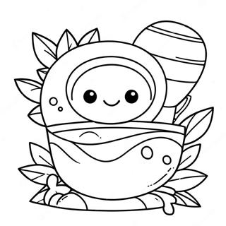Page à colorier de spa pour enfants | Page de coloriage Spa