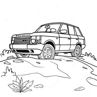 Page à colorier de Range Rover | Page de coloriage Range Rover