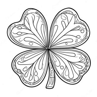 Page à colorier de trèfle | Page de coloriage Trèfle