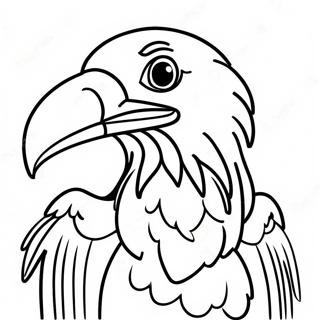 Page à colorier de vautour | Page de coloriage Vautour