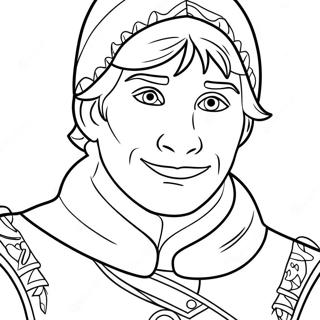Page à colorier de Kristoff | Page de coloriage Kristoff