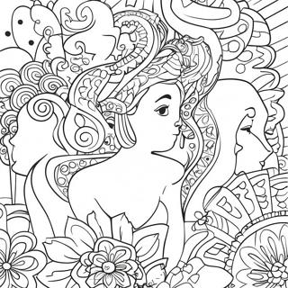 Page à colorier Pupla Colorée | Page de coloriage Pupla