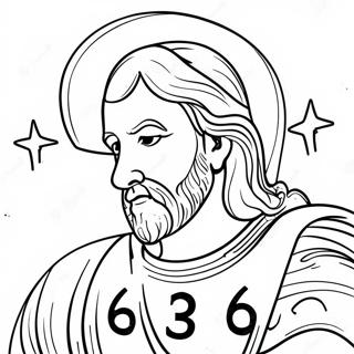 Page à colorier vers biblique Jean 3:16 | Page de coloriage Jean 3:16
