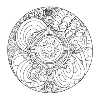 Page à colorier de spiroglyphes | Page de coloriage Spiroglyphes