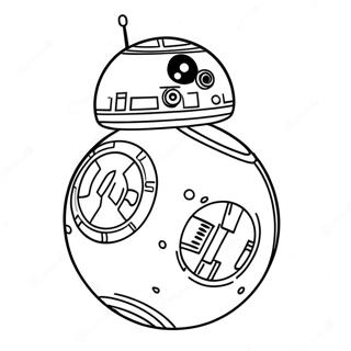 Page à colorier de BB8 | Page de coloriage BB8