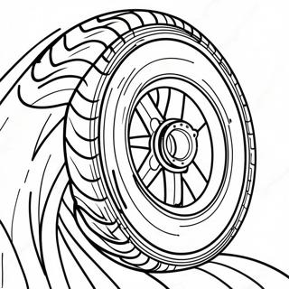 Page à colorier de pneu | Page de coloriage Pneu