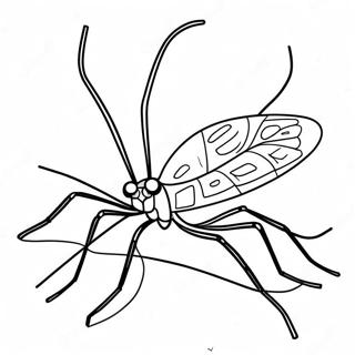 Père des longues jambes Coloriages