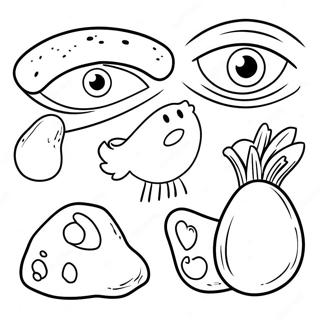 Page à colorier des 5 sens | Page de coloriage 5 Sens