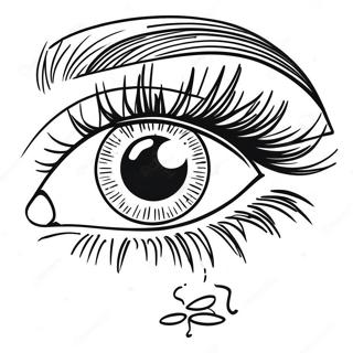 Page à colorier de l'œil | Page de coloriage Œil