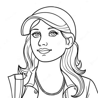 Page à colorier Enid | Page de coloriage Enid