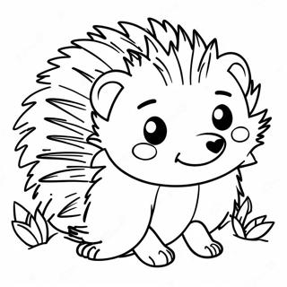 Page à colorier de hérisson | Page de coloriage Hérisson