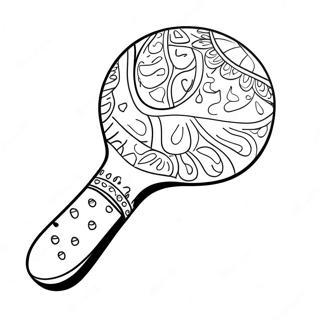 Page à colorier Maracas | Page de coloriage Maracas