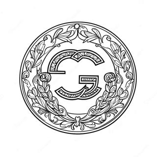Page à colorier Logo Gucci | Page de coloriage Gucci