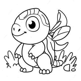 Page à colorier Turtwig | Page de coloriage Tortipouss