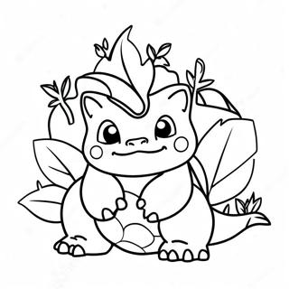 Page à colorier Ivysaur | Page de coloriage Ivysaur