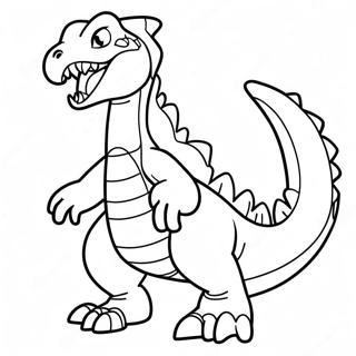 Page à colorier Garchomp | Page de coloriage Garchomp