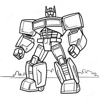 Page à colorier Ironhide Transformer | Page de coloriage Ironhide