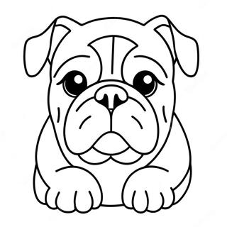 Page à colorier Bulldog | Page de coloriage Bulldog