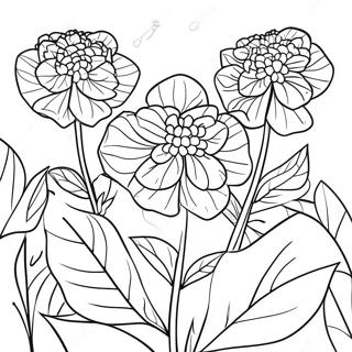 Page à colorier beau jardin d'hydrangeas | Page de coloriage Hortensia