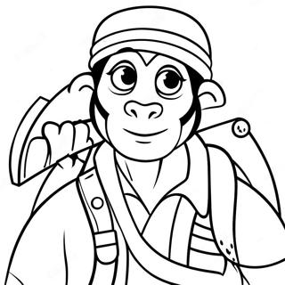 Page à colorier Abu Aventurier | Page de coloriage Abu