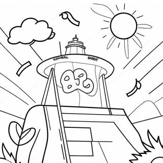 Page à colorier de la définition de buts motivants | Page de coloriage Feuille d'Objectifs