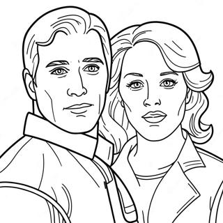 Page à colorier Personnages du film Turning Red | Page de coloriage Rouge Éclair