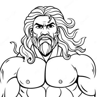 Page à colorier Samson | Page de coloriage Samson