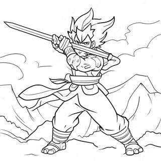 Page à colorier de Kirishima en action | Page de coloriage Kirishima