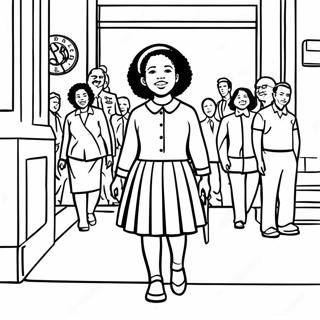 Ruby Bridges Coloriages
