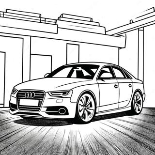 Page à colorier Audi | Page de coloriage Audi