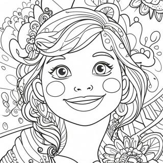 Page à colorier Je Suis Heureux | Page de coloriage Je Suis